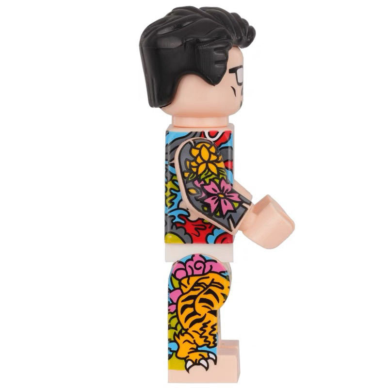 Mini Figure with full body tattoo in japanese style