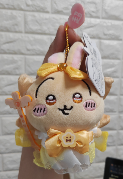 Chiikawa Angel Usagi Plush Keychain