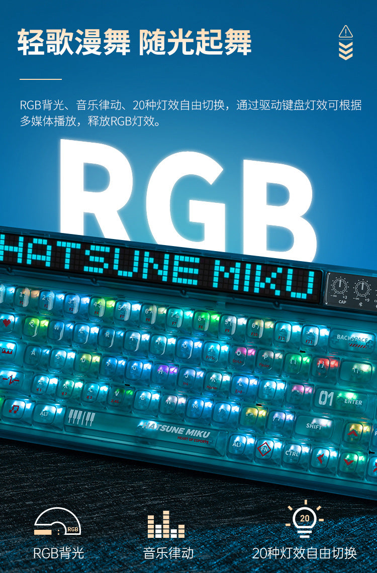 Moeyu Hatsune Miku Mechanical Keyboard