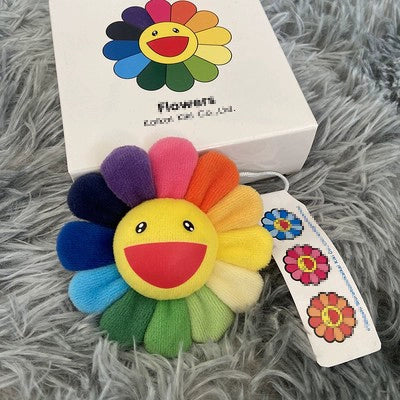 takashi murakami sun flower pin come with box