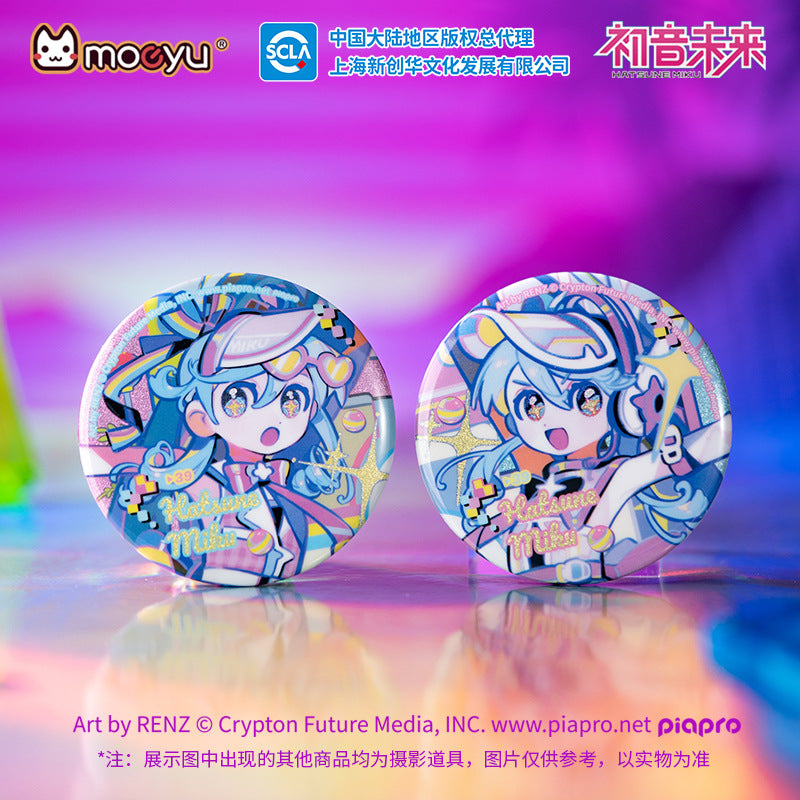 moeyu Hatsune Miku Retro and Future Badges