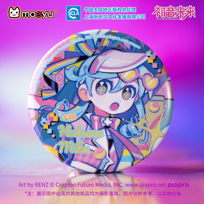 moeyu Hatsune Miku Retro and Future Badges