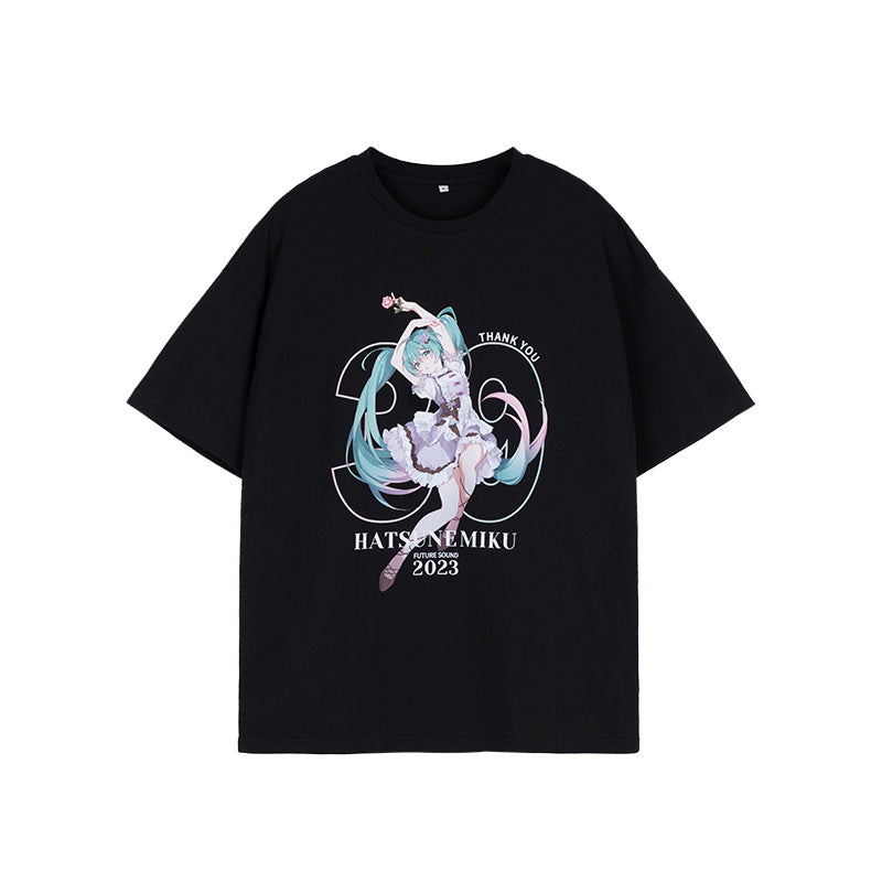 Moeyu Hatsune Miku Language of Flowers Series Short Sleeve T-Shirt