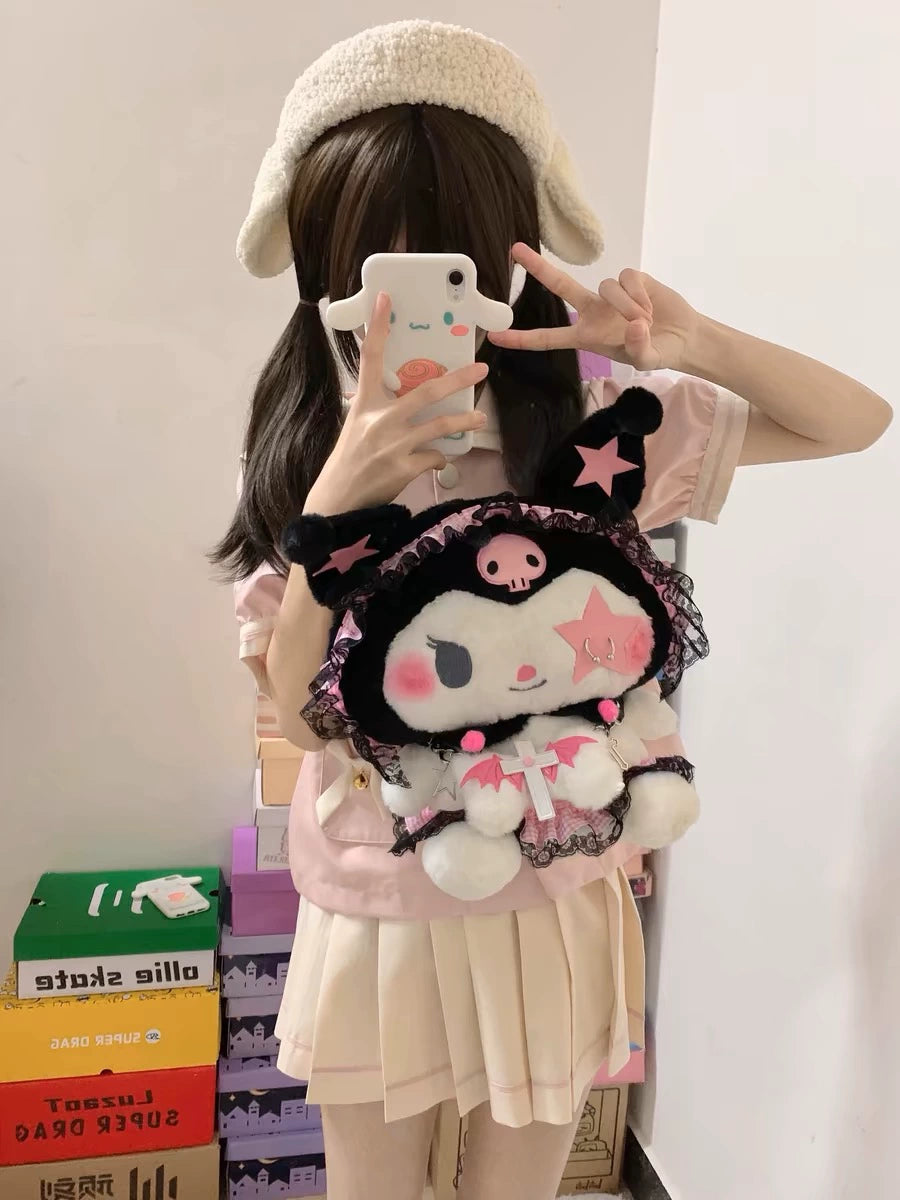 Jirai Kei Kuromi loli backpack y2k cool design sanrio backpack