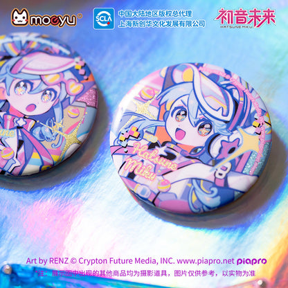 moeyu Hatsune Miku Retro and Future Badges