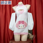 My Melody embroidered sweater, cute neck pajamas, hip pajamas, dresses, two-piece loungewear