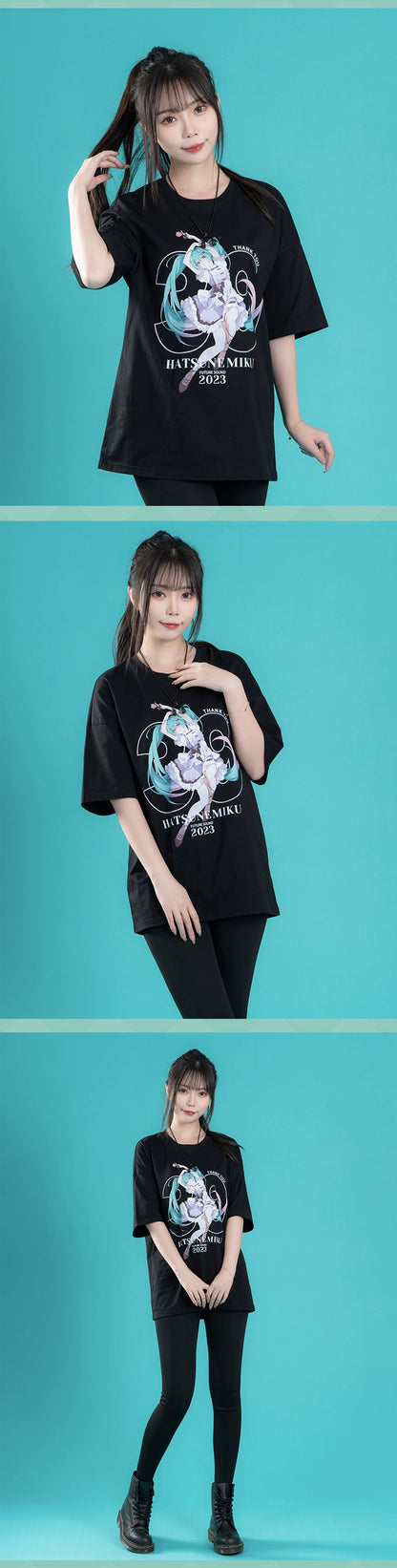 Moeyu Hatsune Miku Language of Flowers Series Short Sleeve T-Shirt