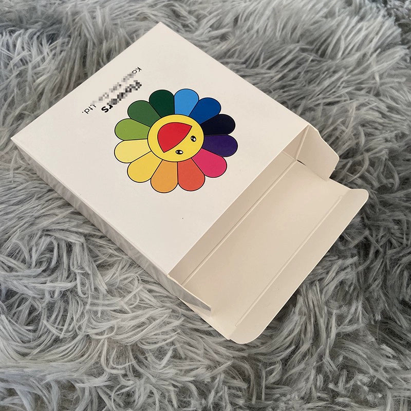 takashi murakami sun flower pin come with box